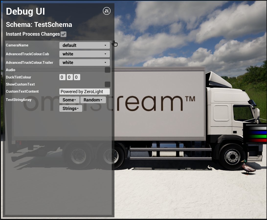 OmniStream Schema Blueprint State Debug UI