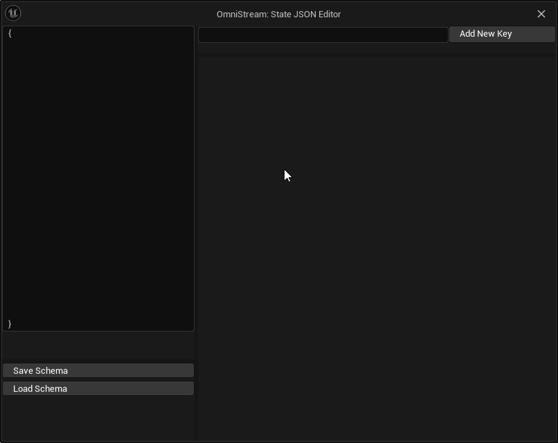 OmniStream Schema Editor Window
